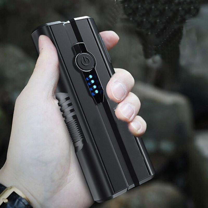 2 Dans 1 Lampe De Poche Avec Banque De Puissance: Il Recharger Votre Téléphone Et Aidera Vous Dans L'obscurité