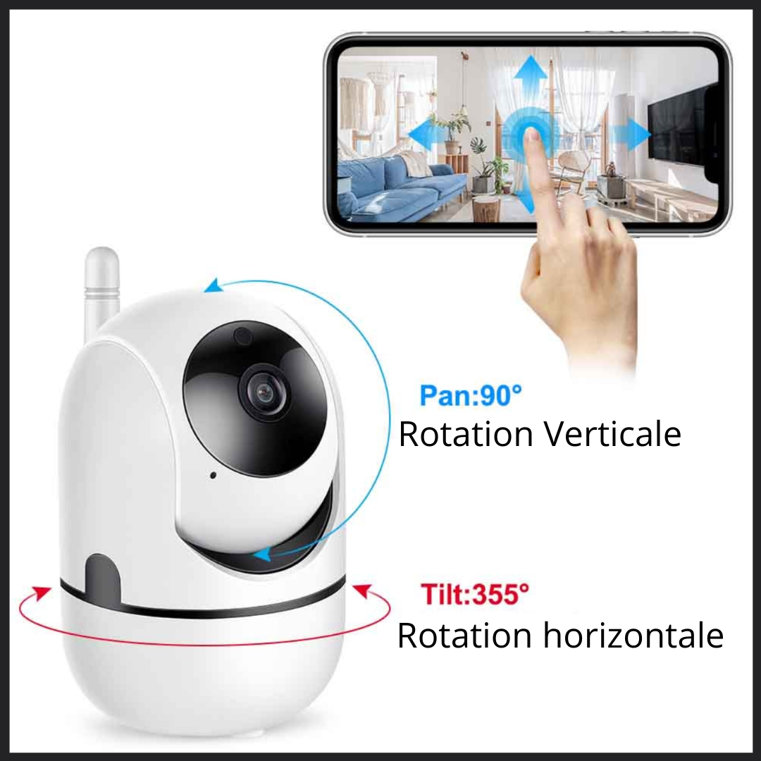 Caméra de sécurité domestique sans fil HD