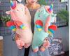Peluche Licorne Rose Assise