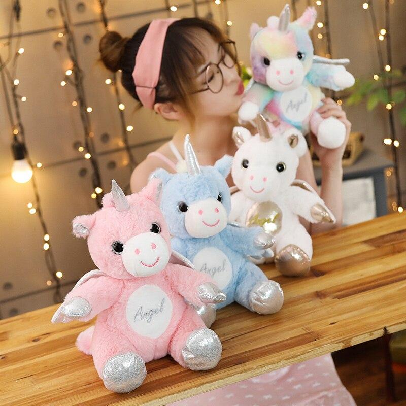 Peluche Licorne Ange Arc-en-ciel