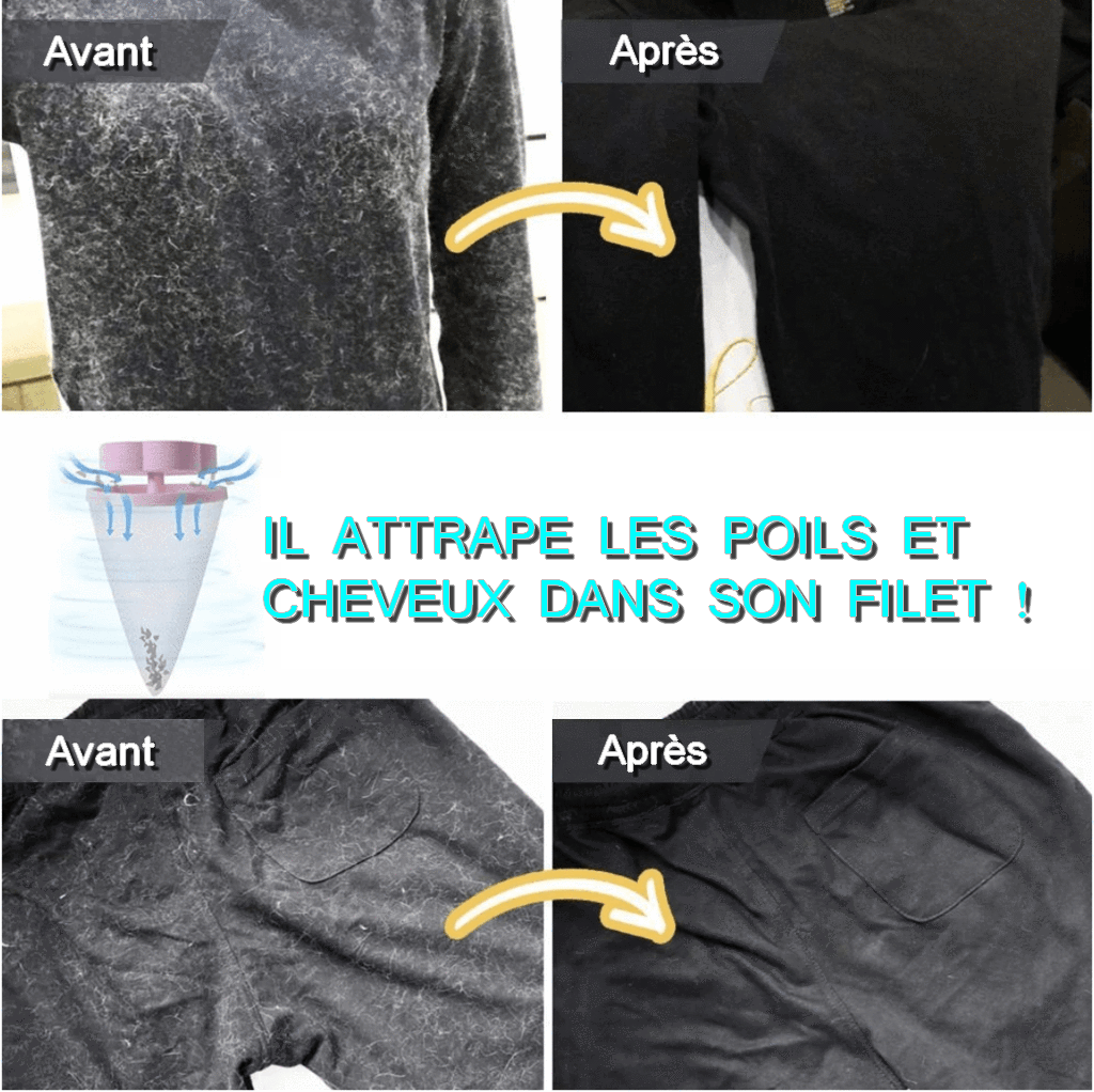 Clean- Boule Magique Attrape Poils Et Cheveux Pour Machine À Laver / L –  Little Licorne