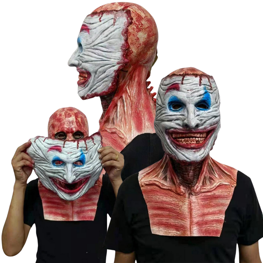 Double masque d'horreur réaliste d'Halloween