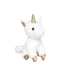 Peluche licorne doudou blanche doré