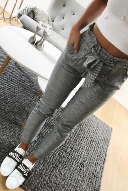 Pantalon Tendance Avec Cordon