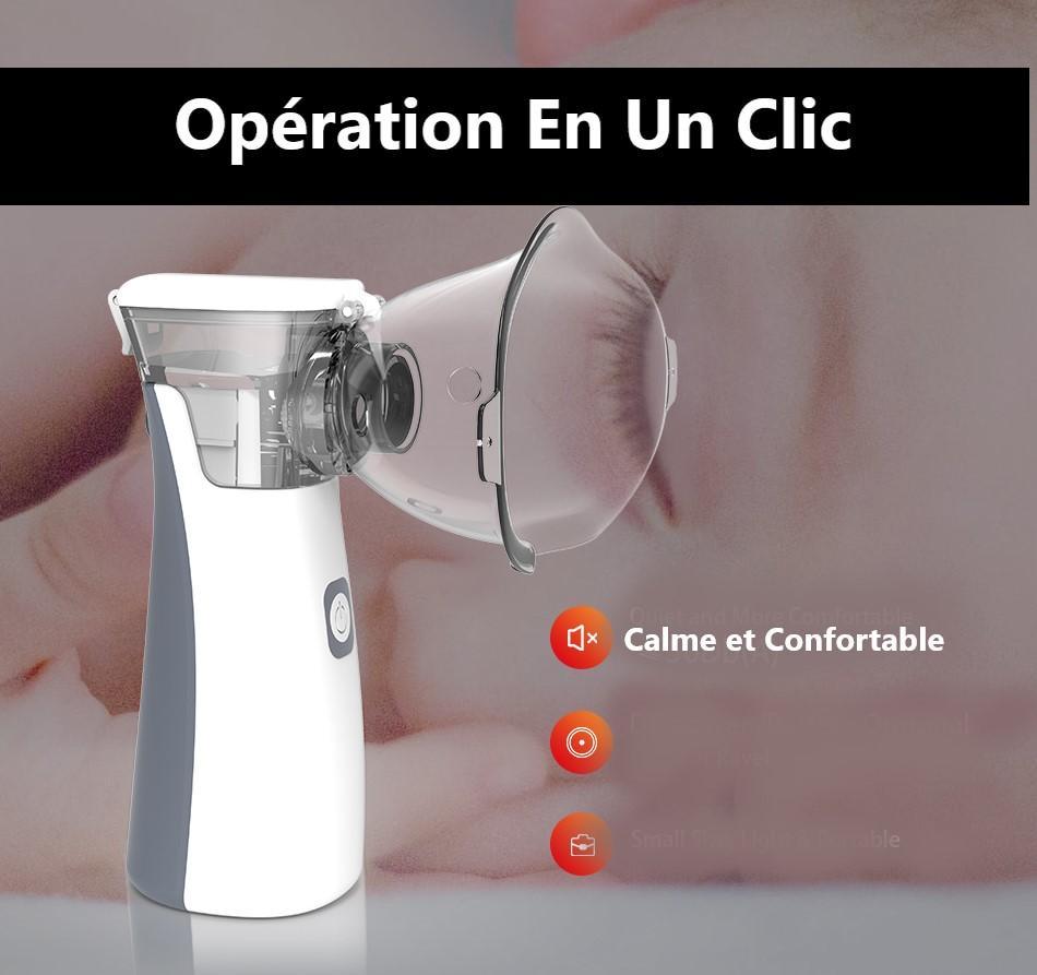Mini nébuliseur ultrasonique d'inhalateur de poche : Compact et Portable