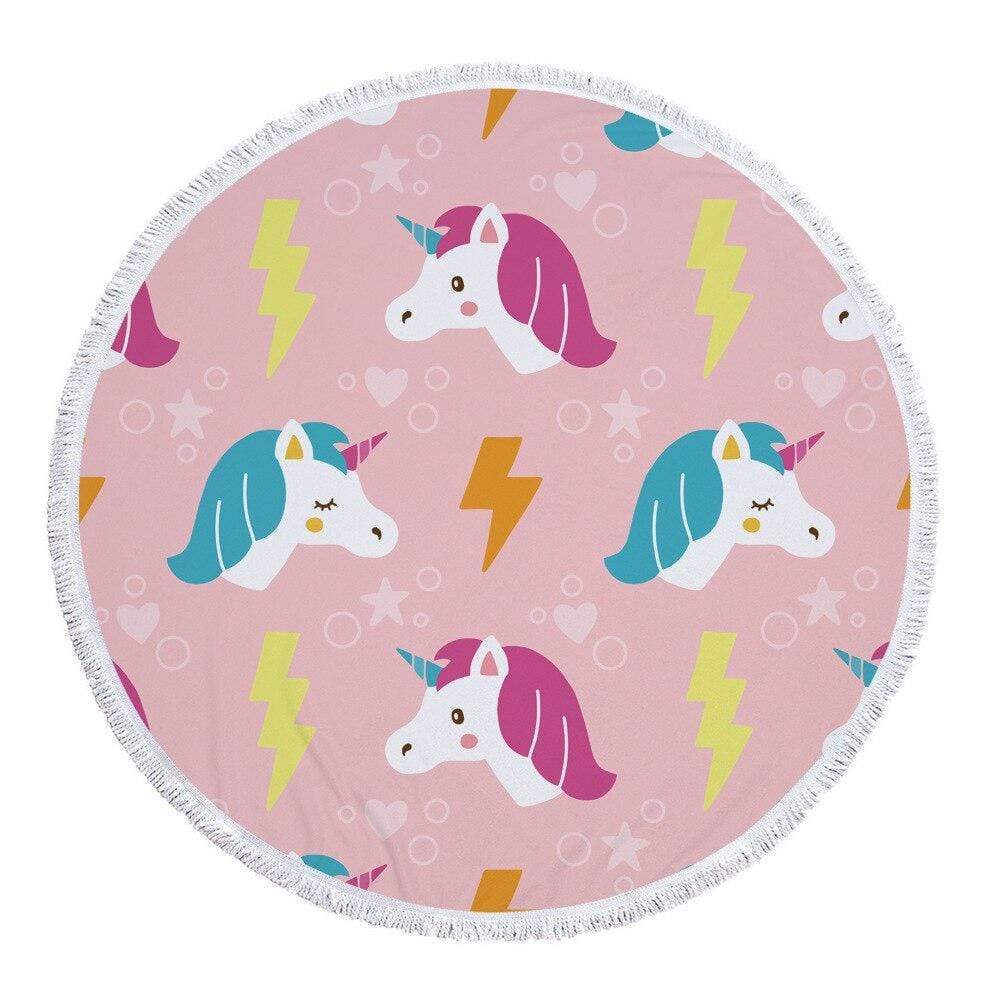 Serviette de Plage Licorne Éclair