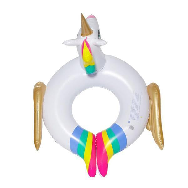 Bouée Licorne Baignade Dorée
