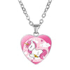 Collier Licorne Cœur
