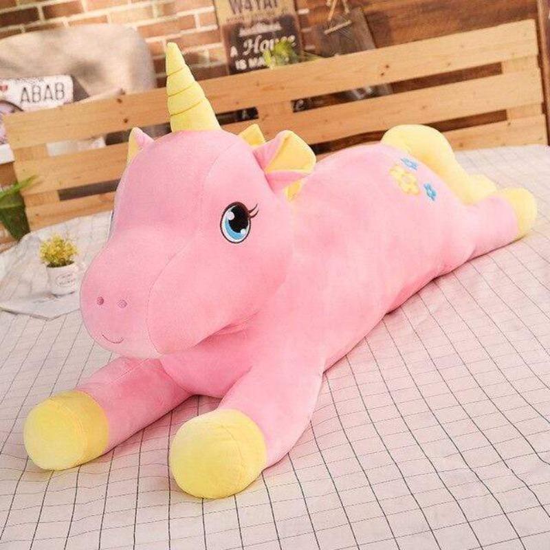 Peluche Licorne XXL Câlin Rose