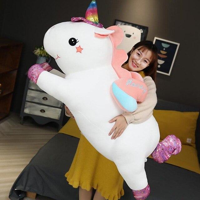Peluche Licorne XXL Pipou Blanche