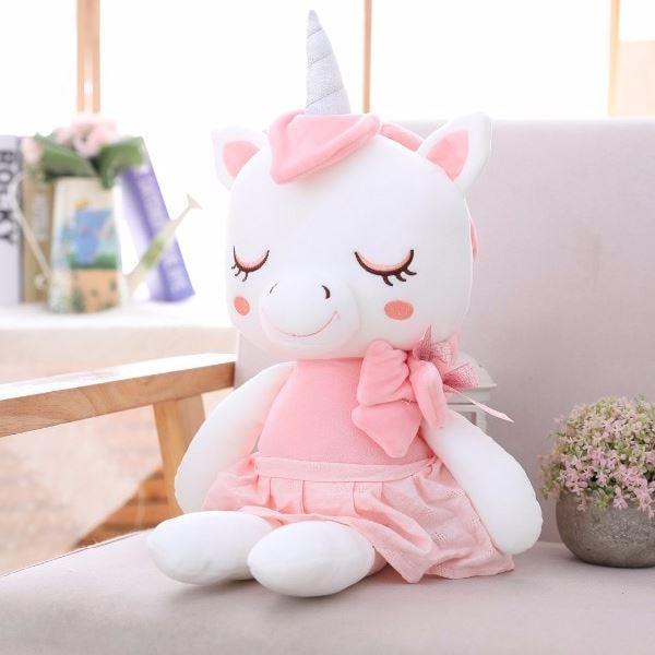 Peluche Licorne Kawaii Rose