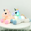 Peluche Licorne Lumineuse Bleue