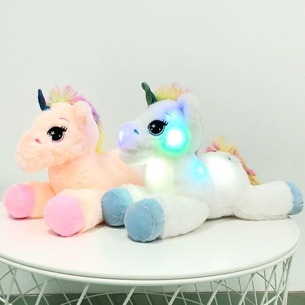 Peluche Licorne Lumineuse Cerise