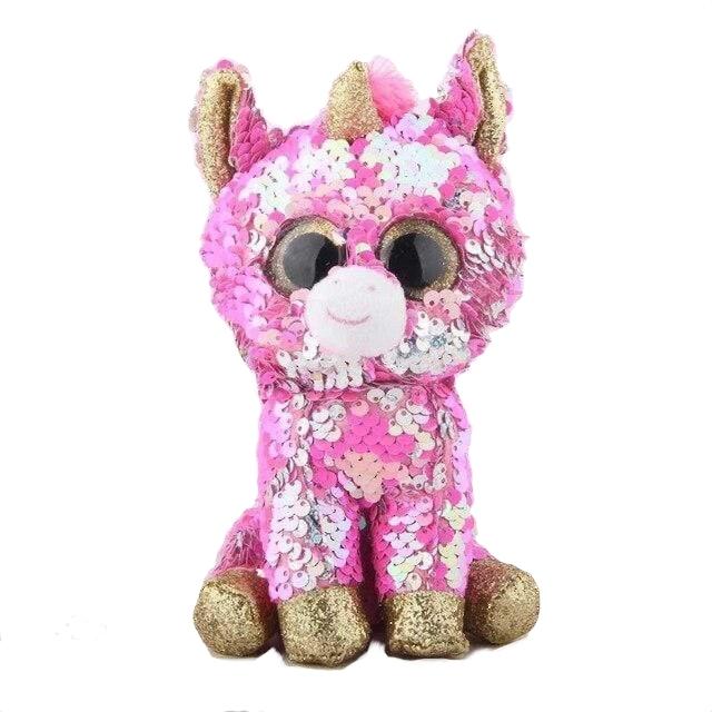 Peluche Licorne Ty Nuage Rose
