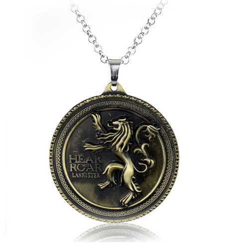 Collier Prendentif Game Of Thrones - Maison Lannister