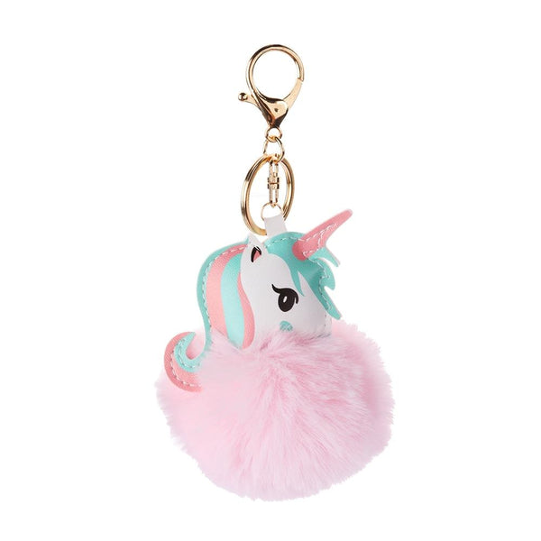 Porte-Clés Pompon Licorne 