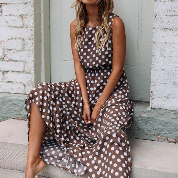 Maxi Robe À Pois