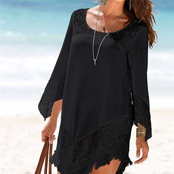 Tunique Dentelle Et Franges