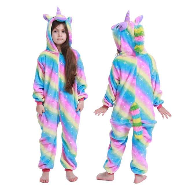 Combinaison licorne polaire enfant