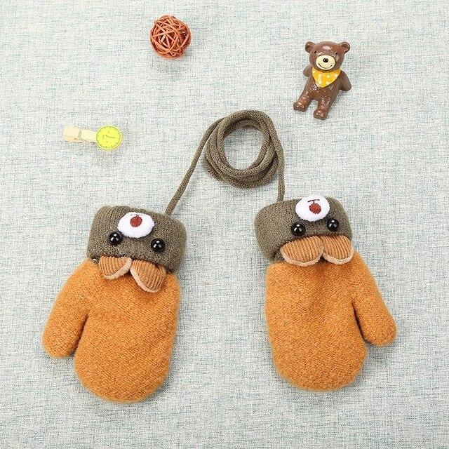 Gant tricot bébé