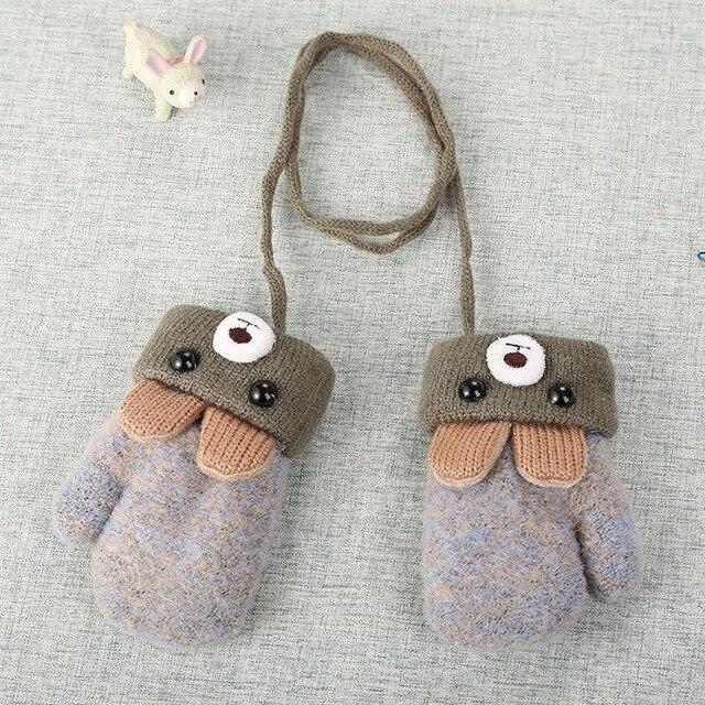 Gant tricot bébé