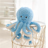 Grande Peluche Pieuvre Poulpe Bleu