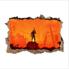 Stickers Mural Fortnite 3D mur