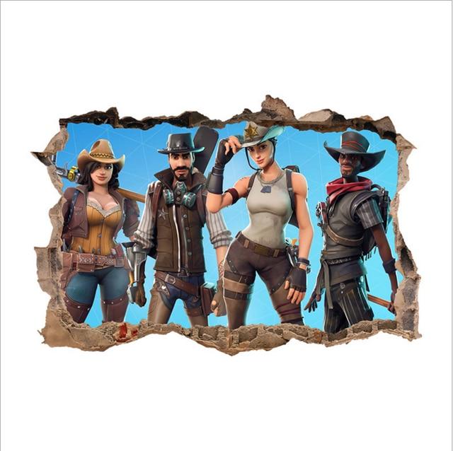 Stickers Mural Fortnite 3D Cow boy