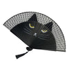Eventail motif chat