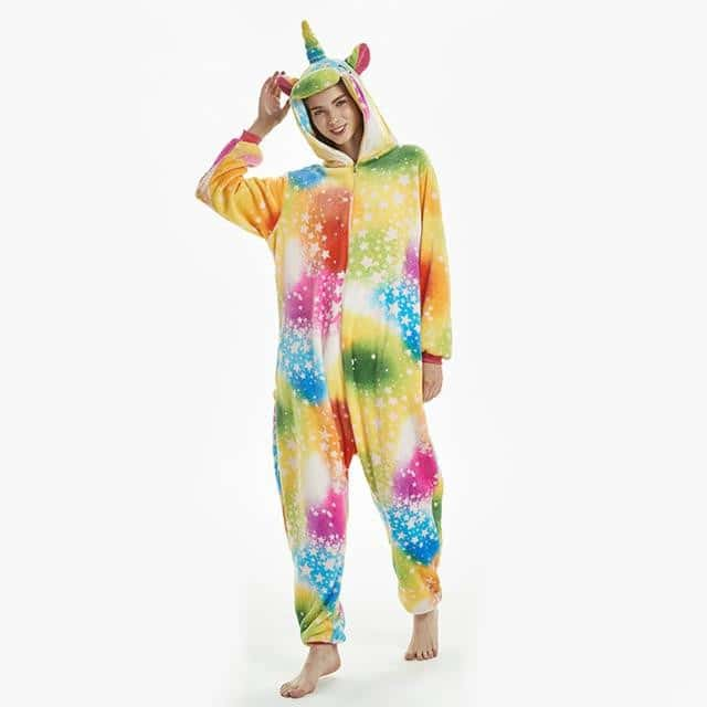 Combinaison licorne <br> multi-couleur - Licorne