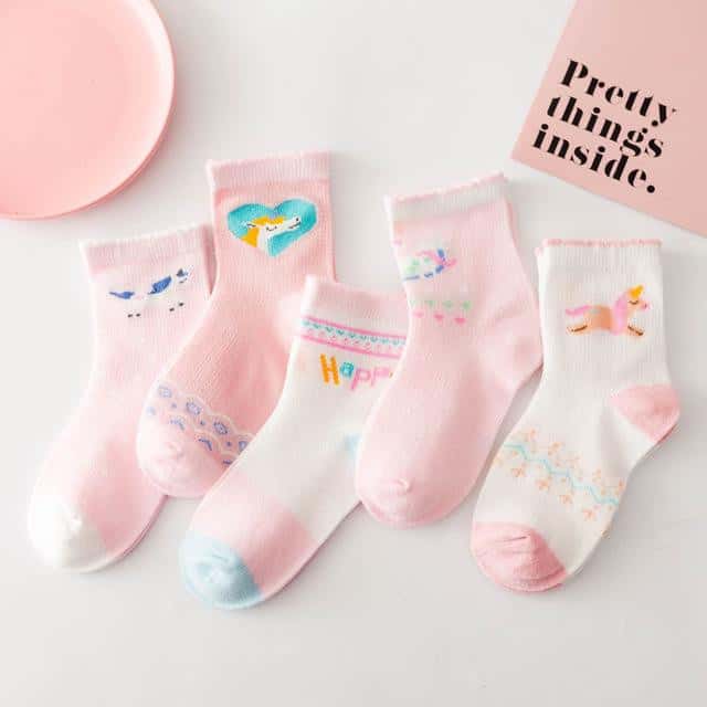 Chaussette licorne <br> fille - Licorne