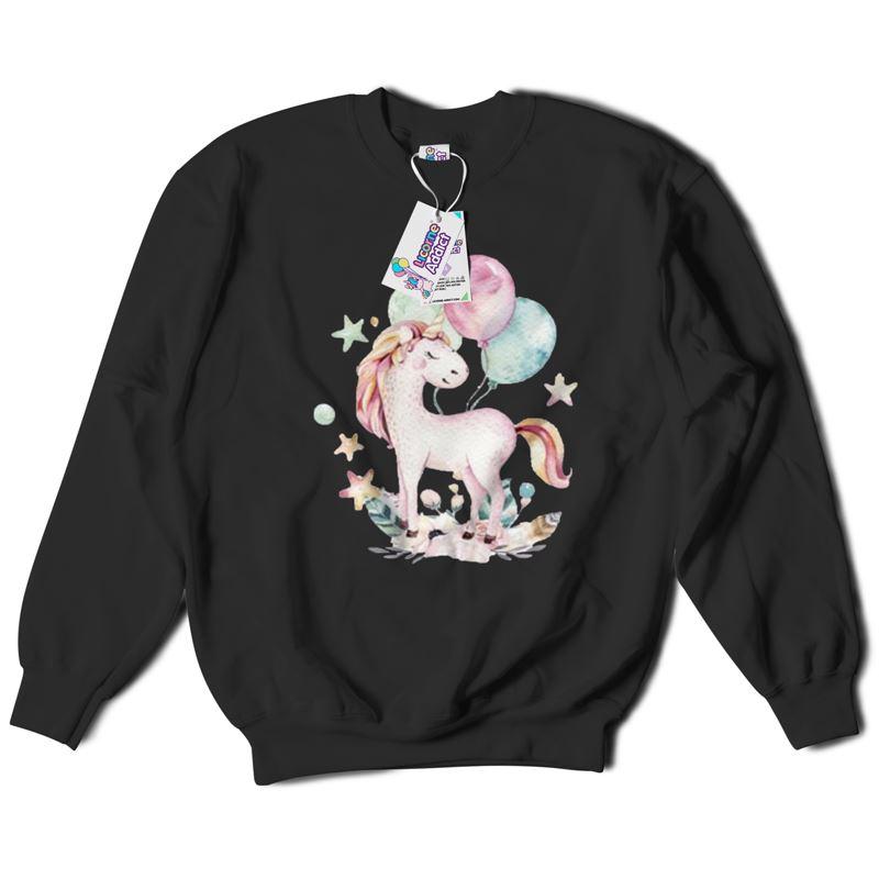 Pull Noir Licorne 