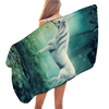 Serviette de Plage Licorne Vert Paisible
