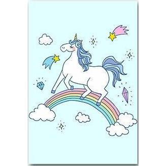 Tableau Licorne Danse Arc-en-ciel