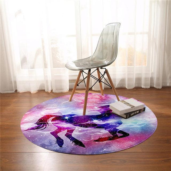 Tapis Rond Licorne