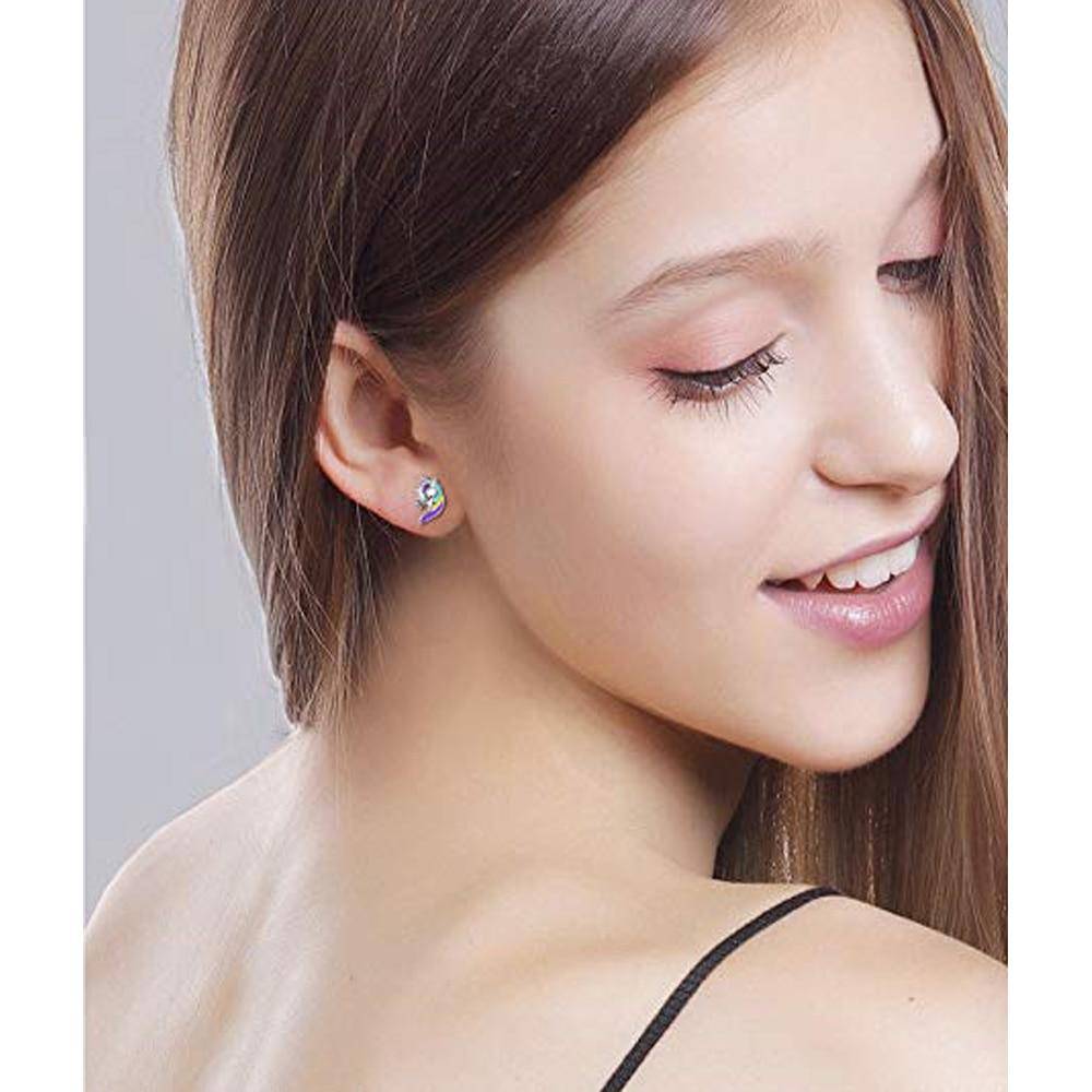 Boucles d'Oreilles Licorne Dormeuse