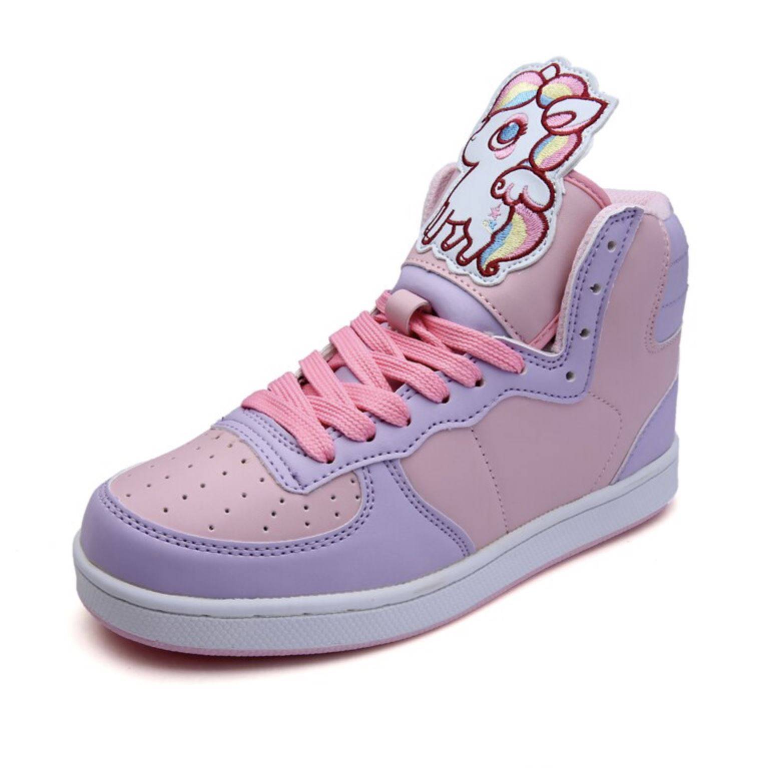 Baskets Licorne Femme Roses