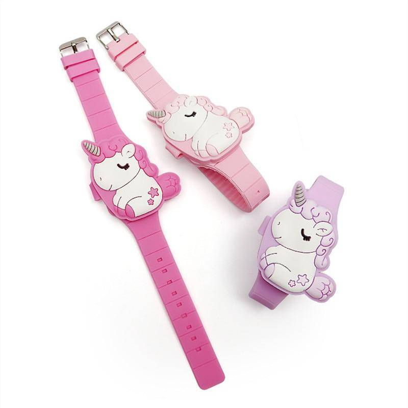 Montre Électronique Licorne à Couvercle Rabattable