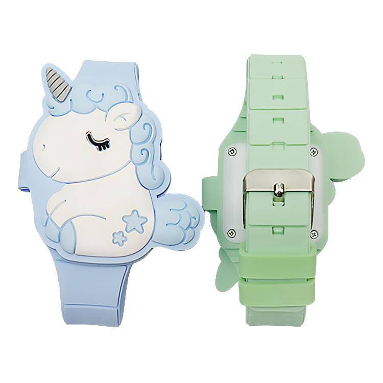 Montre Électronique Licorne à Couvercle Rabattable