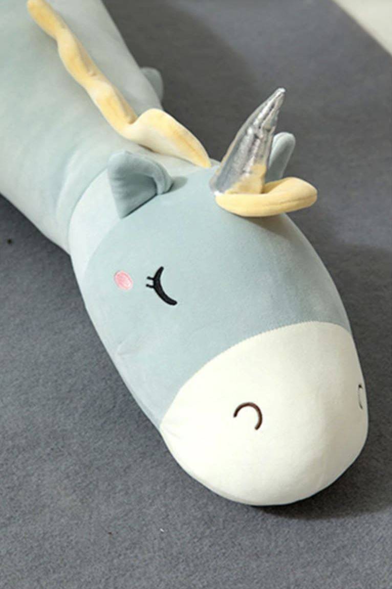 Peluche Licorne Doudou Géant Bleu