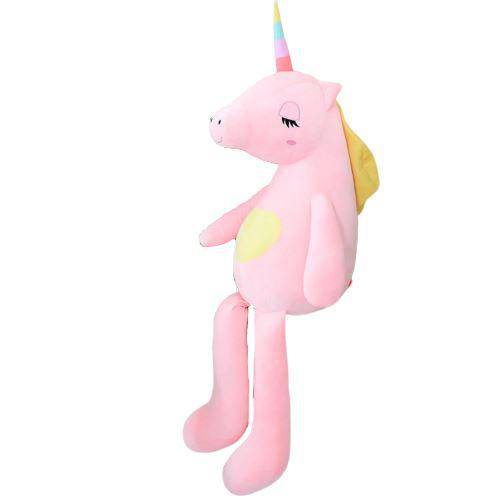 Peluche Licorne Géante Rose