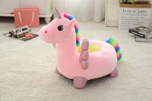Pouf Licorne Géant Rose