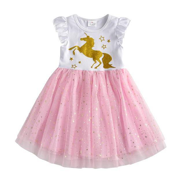 Robe Licorne Dorée Qui Tourne 